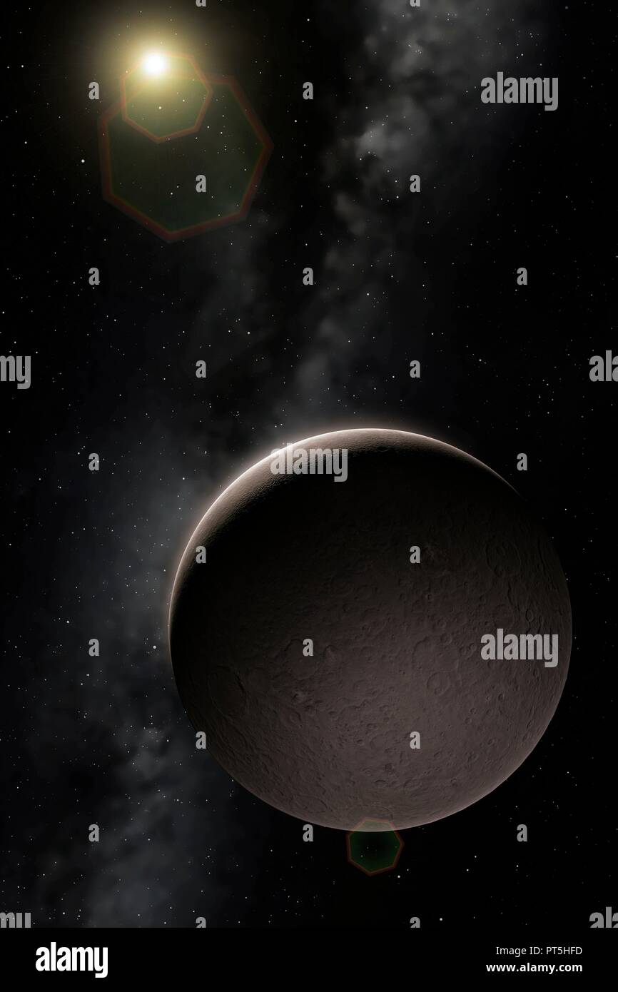 Cerere, illustrazione. Ceres è un dwarf planet, il solo che le orbite nella  fascia di asteroidi. Si tratta anche di un asteroide, la più grande è noto,  e il primo a essere