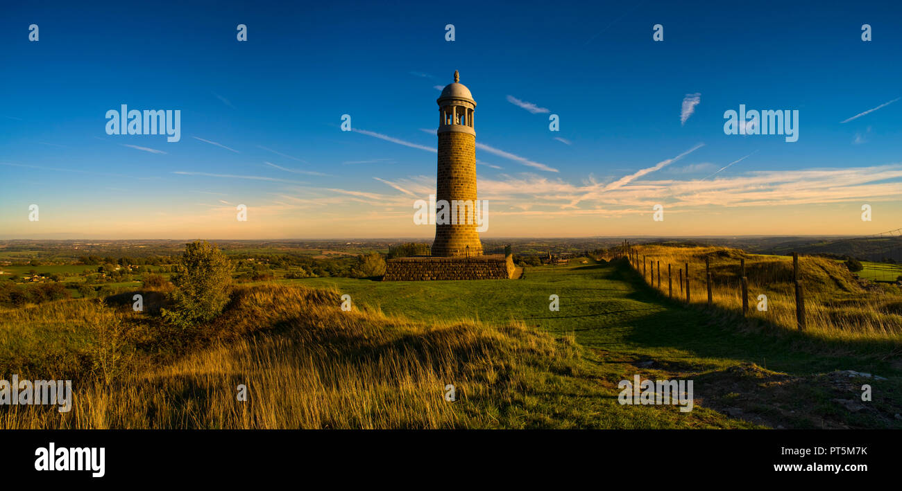 Crich Stand. Memoriale del guardaboschi Sherwood Reggimento Derbyshire, Inghilterra (3) Foto Stock