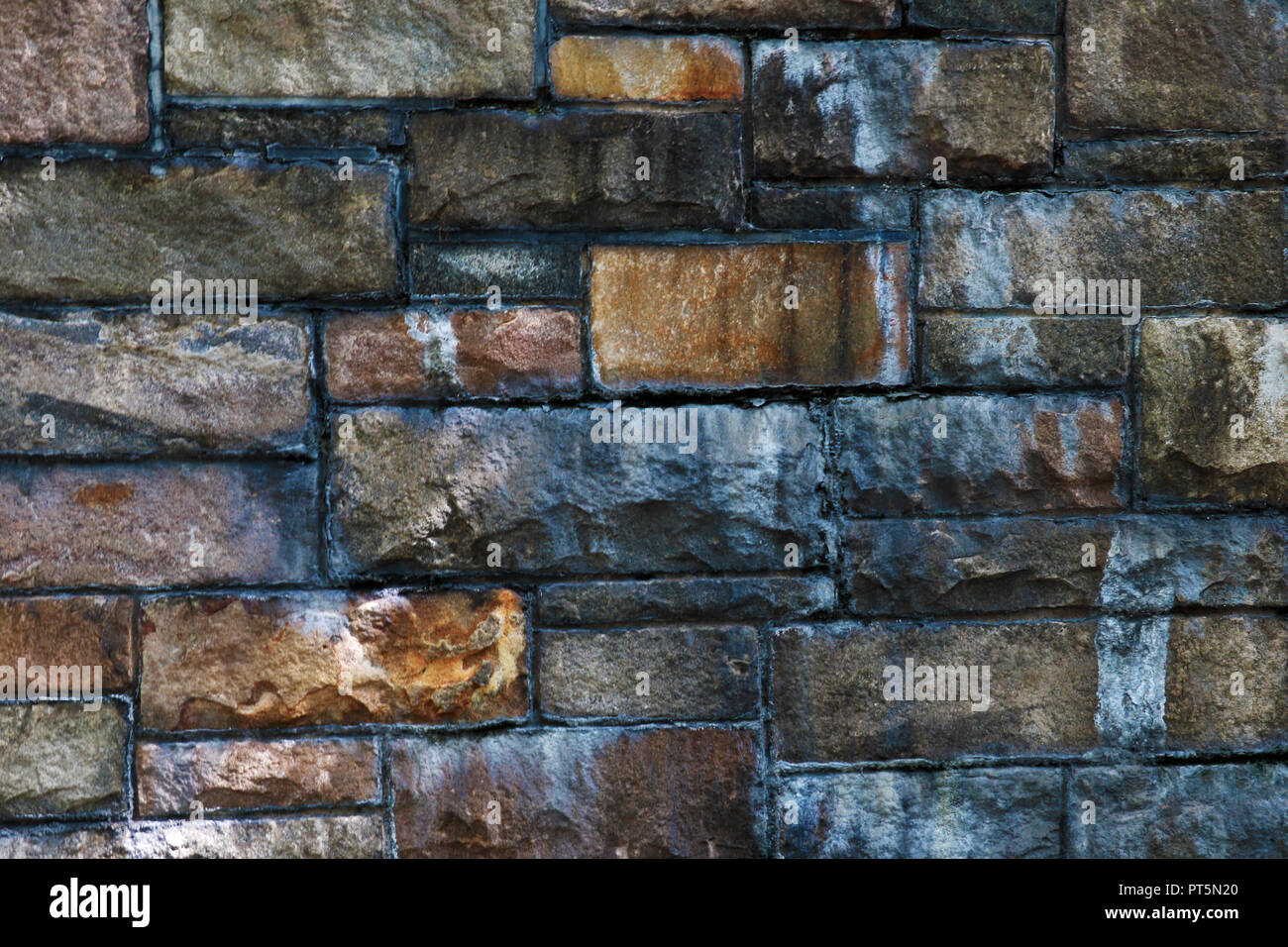 Texture del vecchio muro di mattoni, texture, la configurazione di sfondo Foto Stock