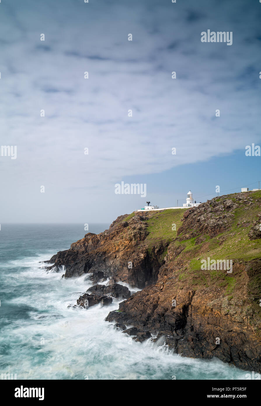 Costa frastagliata, Pendeen punto, Cornwall Foto Stock