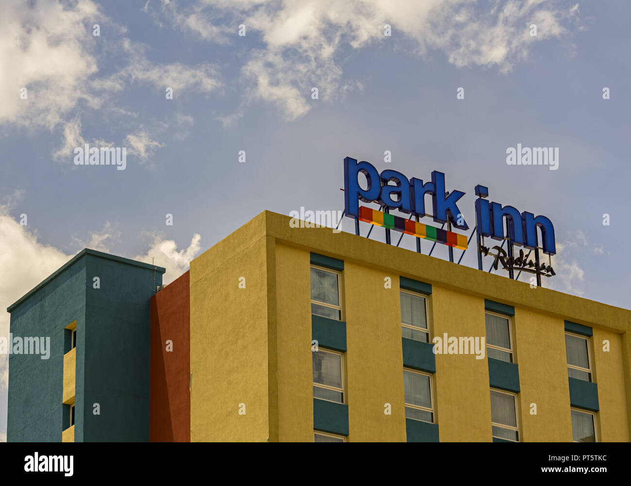 Il Kigali, Ruanda - NOVEMBRE 03,2017: Kiyovu Questo è il Park Inn hotel in KN 41 Street,non lontano dal centro della città.it è di proprietà del Radisson compa Foto Stock