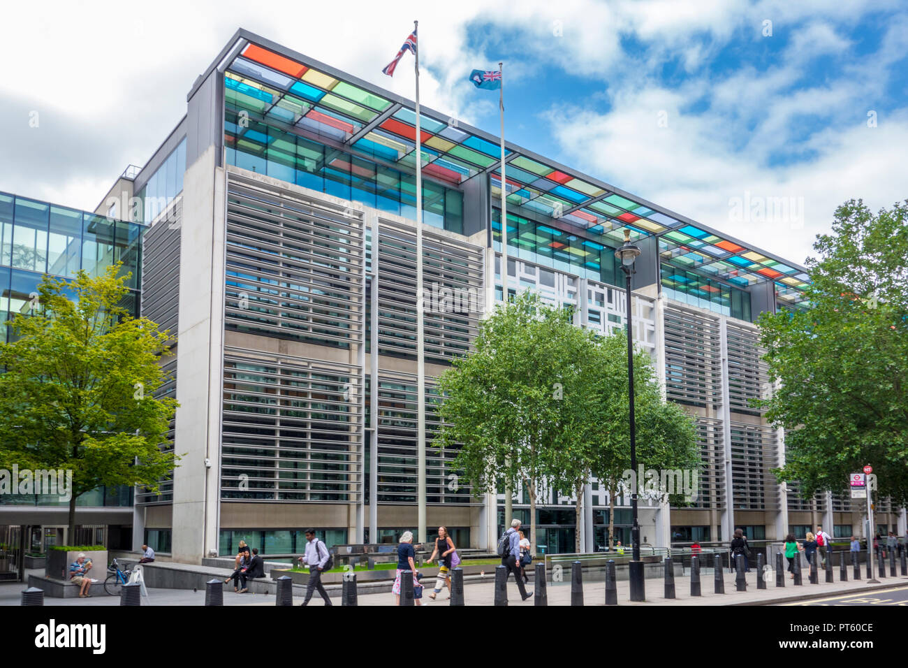2 MARSHAM STREET, Home Office edificio governativo da Terry Farrell del Farrells architetti, Westminster, London, Regno Unito Foto Stock
