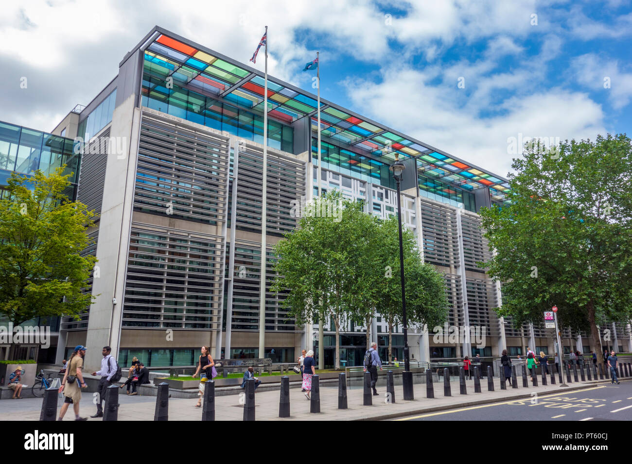 2 MARSHAM STREET, Home Office edificio governativo da Terry Farrell del Farrells architetti, Westminster, London, Regno Unito Foto Stock