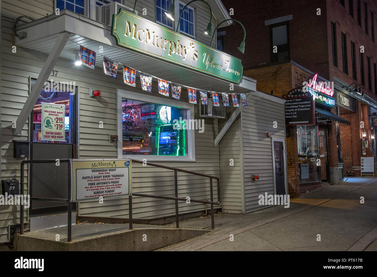 McMurphy's Uptown Taverna in Amherst, MA Foto Stock