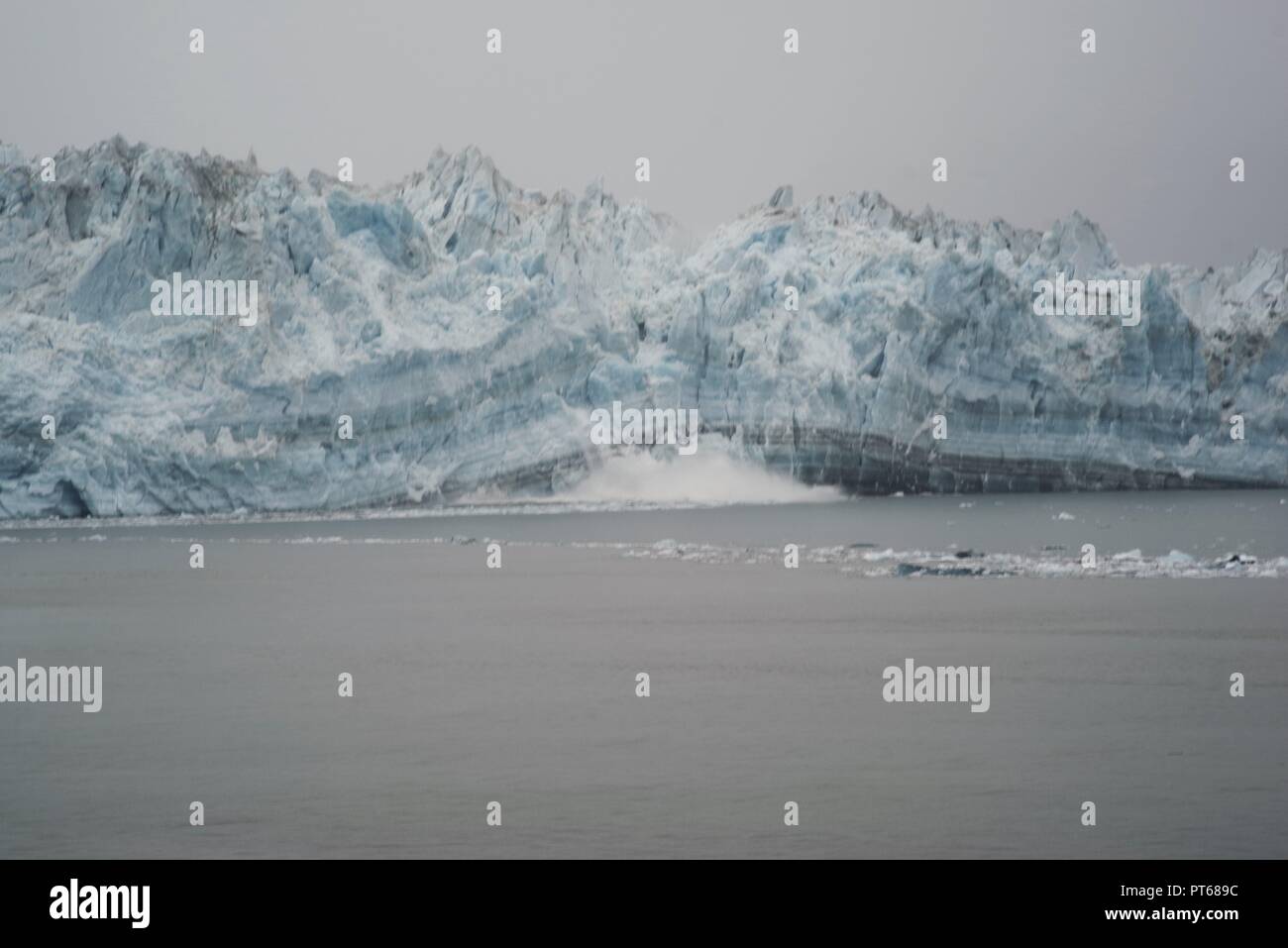 Ghiacciaio Hubbard parto, Alaska, STATI UNITI D'AMERICA Foto Stock