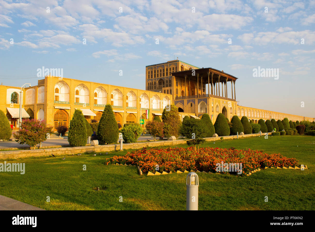 Un luogo storico in Iran è Naghshe Jahan piazza. Foto Stock
