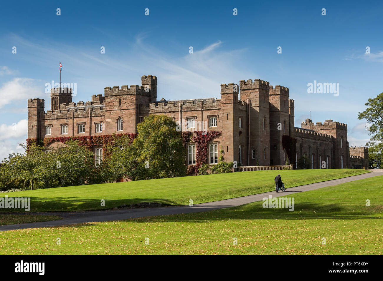 Scone Palace vicino alla città di Perth in Scozia, Regno Unito Foto Stock