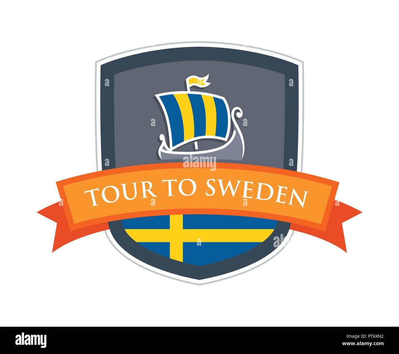 Tour per la Svezia Illustrazione Vettoriale