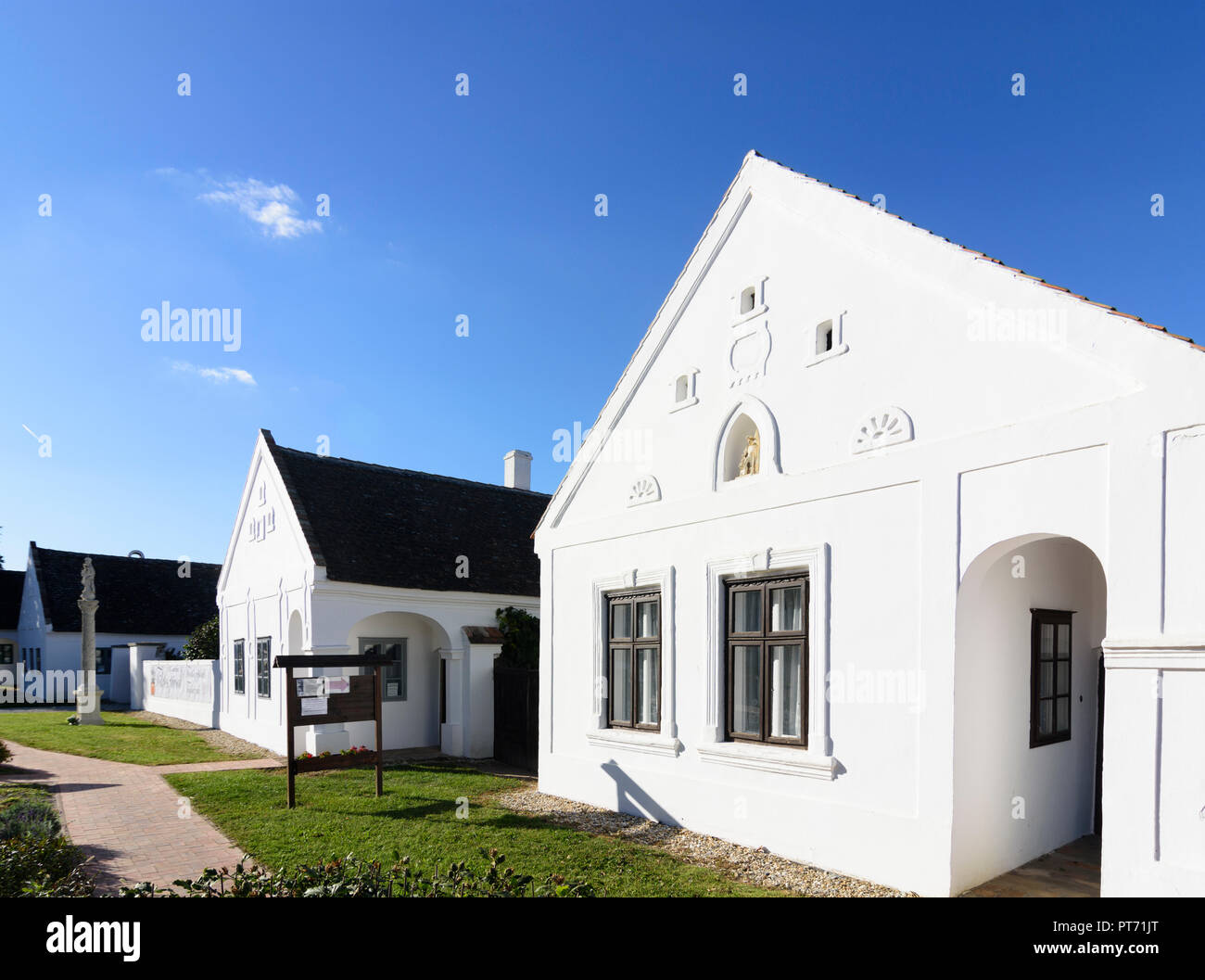 Fertöszeplak (Schlippach am vedere) : Folklore Open Air Village Museum, la storica casa di Neusiedler See (lago di Neusiedl), Győr-Moson-Sopron, Ungheria Foto Stock