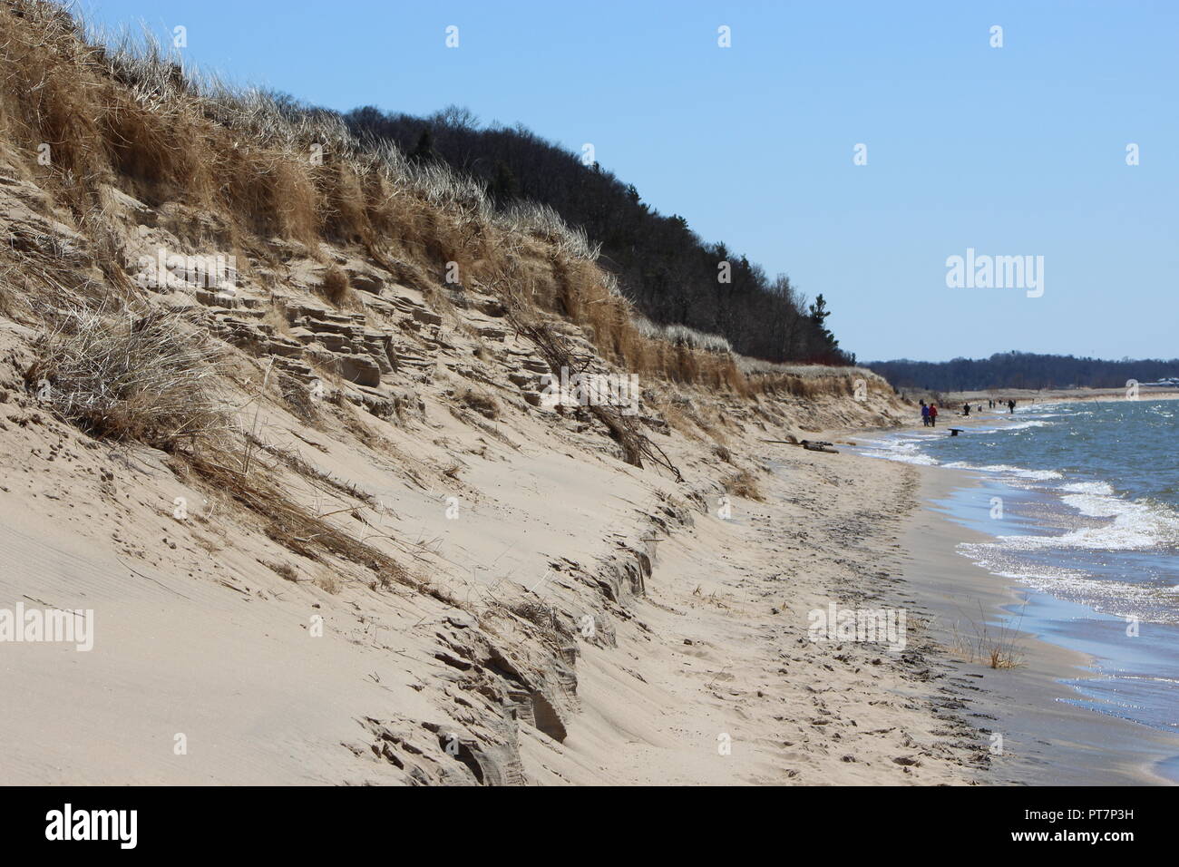 Dune di sabbia erosione Foto Stock