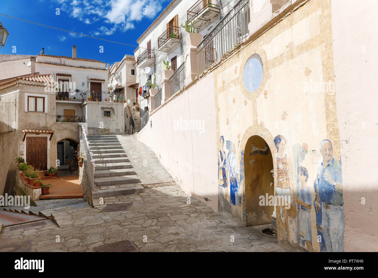 San Nicola Arcella, Calabria mare Tirreno, sud italia Foto Stock