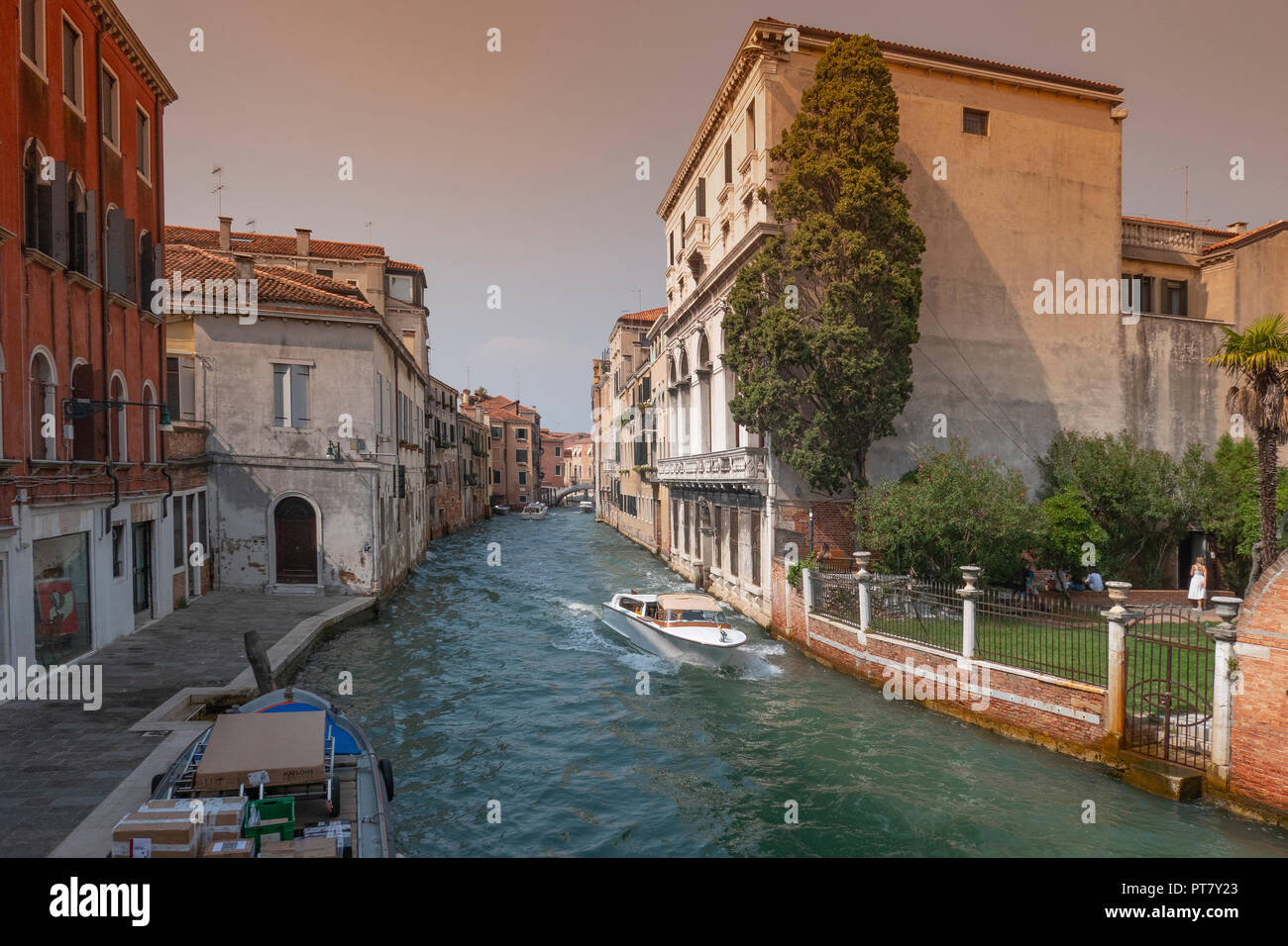 Venezia vista dal ponte Foscari, al Ponte Santa MargheritaVenice Italia, Venezia, Veneto, il Comune di Venezia, La dominante, la Serenissima Foto Stock