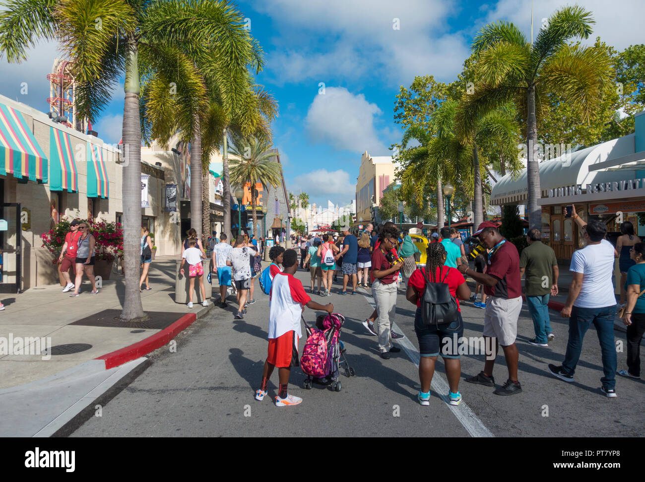 Produzione area centrale della Universal Studios, il Parco a Tema di Orlando, Florida. Foto Stock
