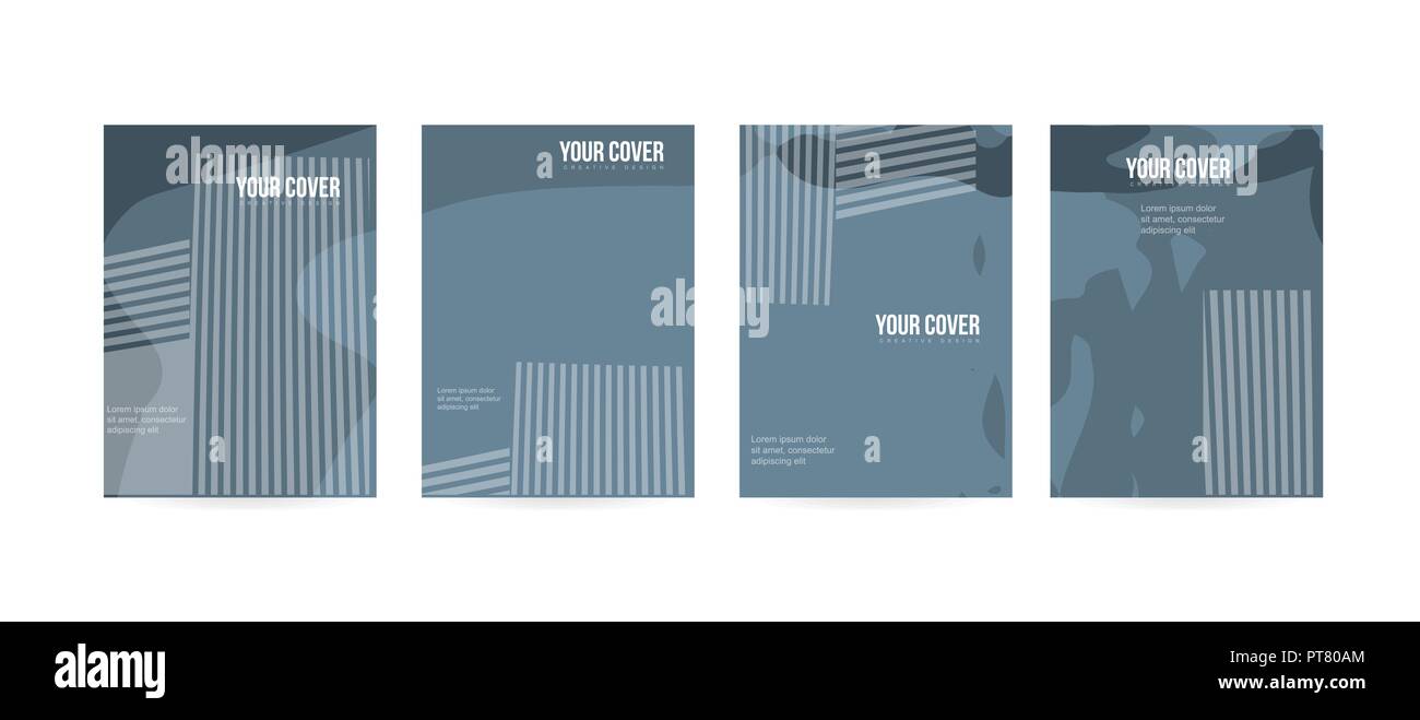 Copertura minima nozione per brochure o carta di design. Semplice ed elegante con un look moderno. Eps vettore10 Illustrazione Vettoriale
