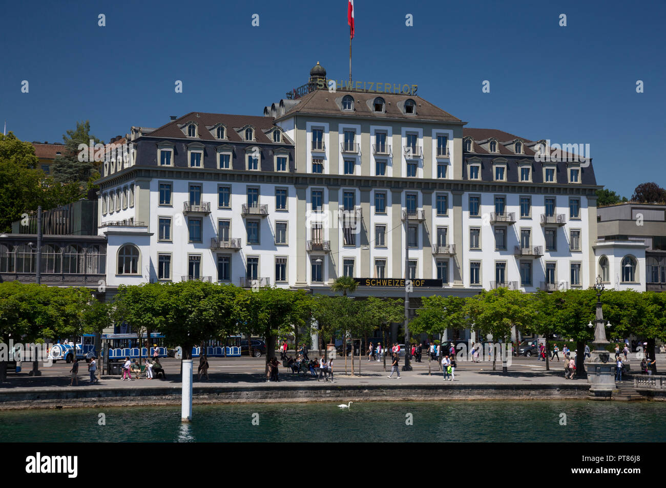 Hotel Schweizerhof Luzern, Lucerna, Svizzera Foto Stock