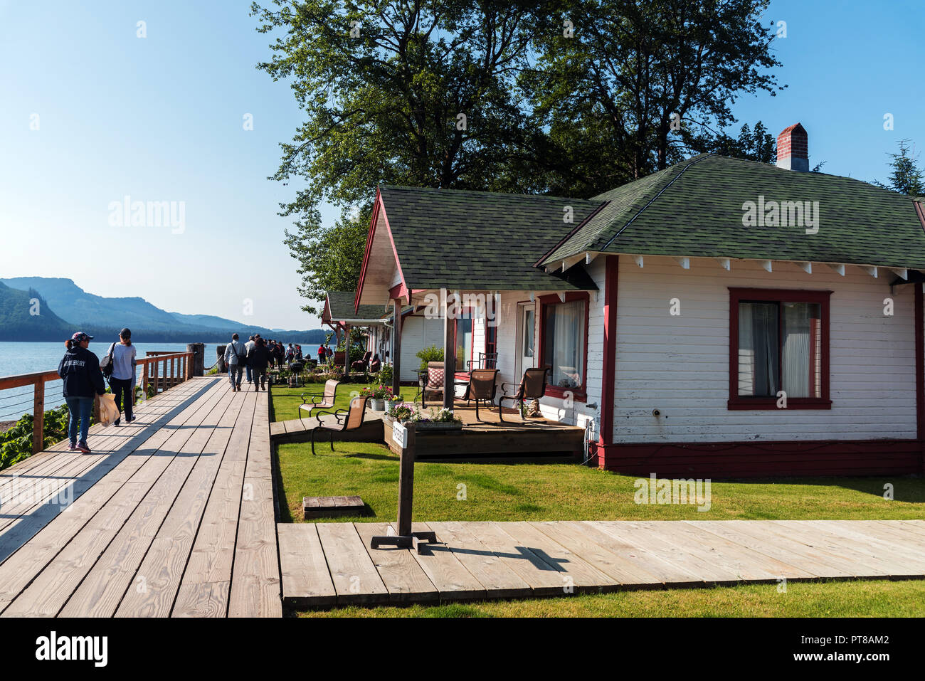Icy Strait Point case, Hoonah, Alaska Foto Stock