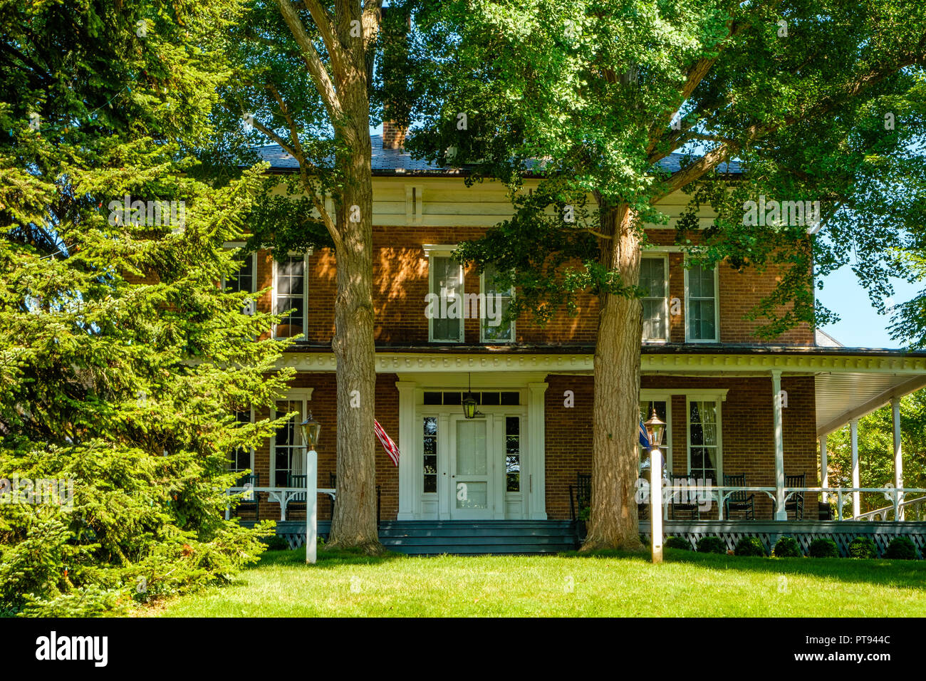 Presidenti Residence, Lee House, Washington e Lee University, Lexington, Virginia Foto Stock