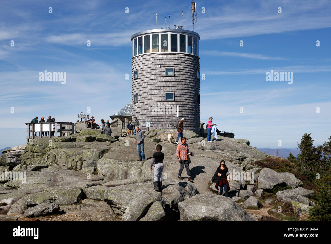 Il vertice di Whiteface Mountain, Adirondacks, New York, Stati Uniti d'America Foto Stock