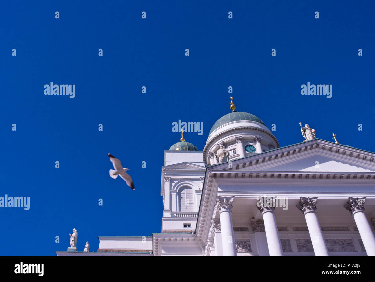 A Helsinki la Piazza del Senato Foto Stock