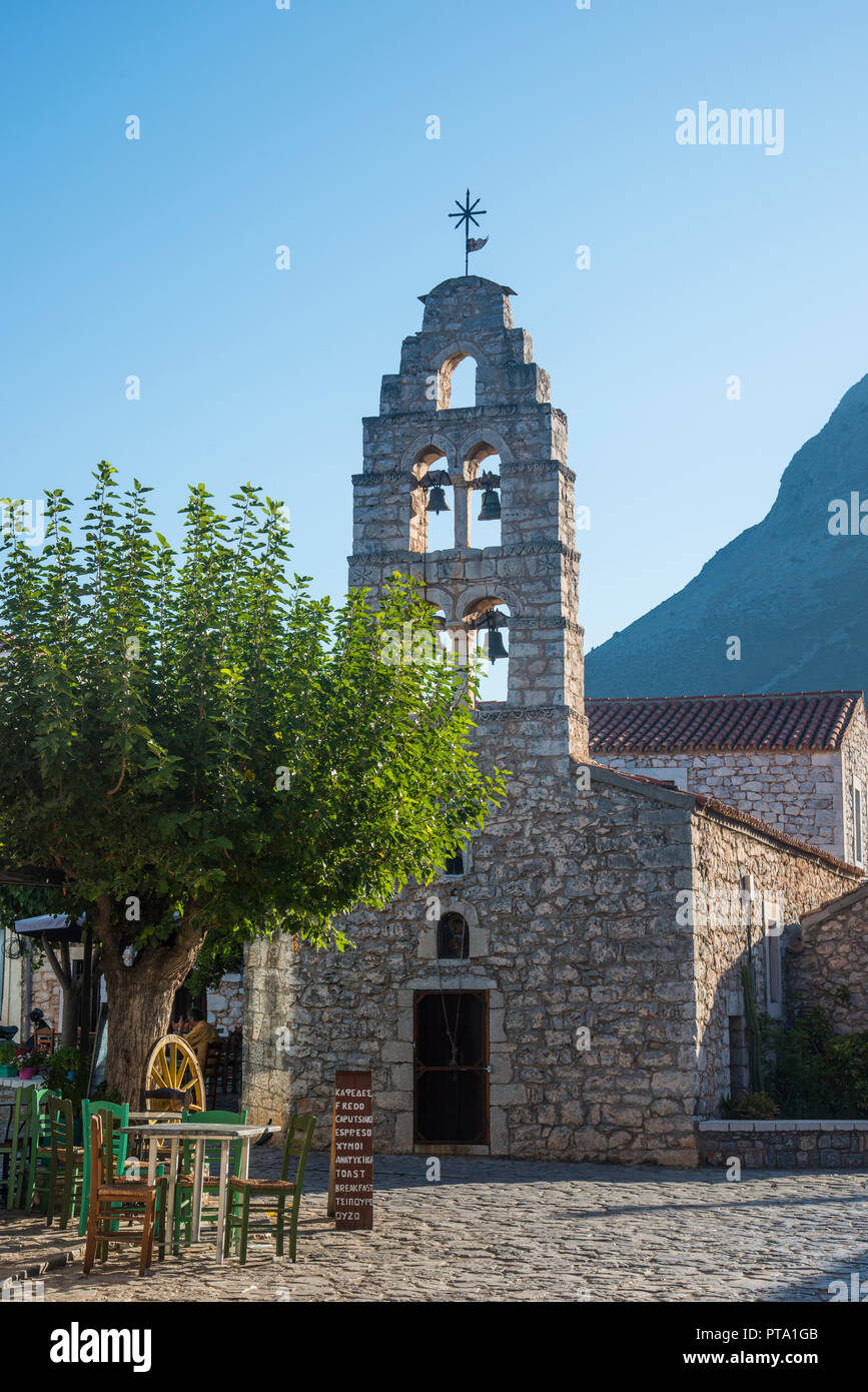 Mattina di Areopoli, Grecia Foto Stock