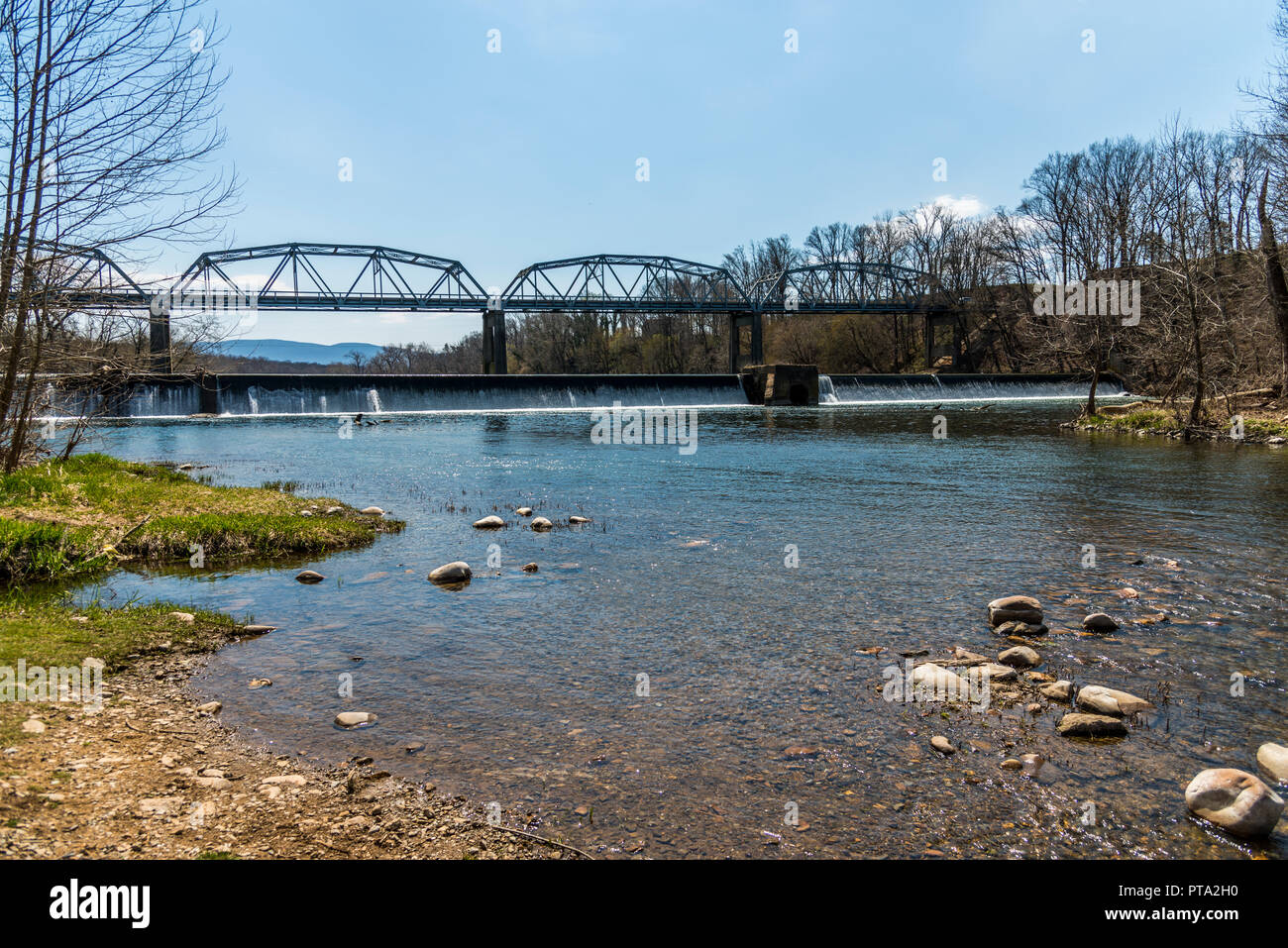 Shenandoah river bridge, Virginia Foto Stock