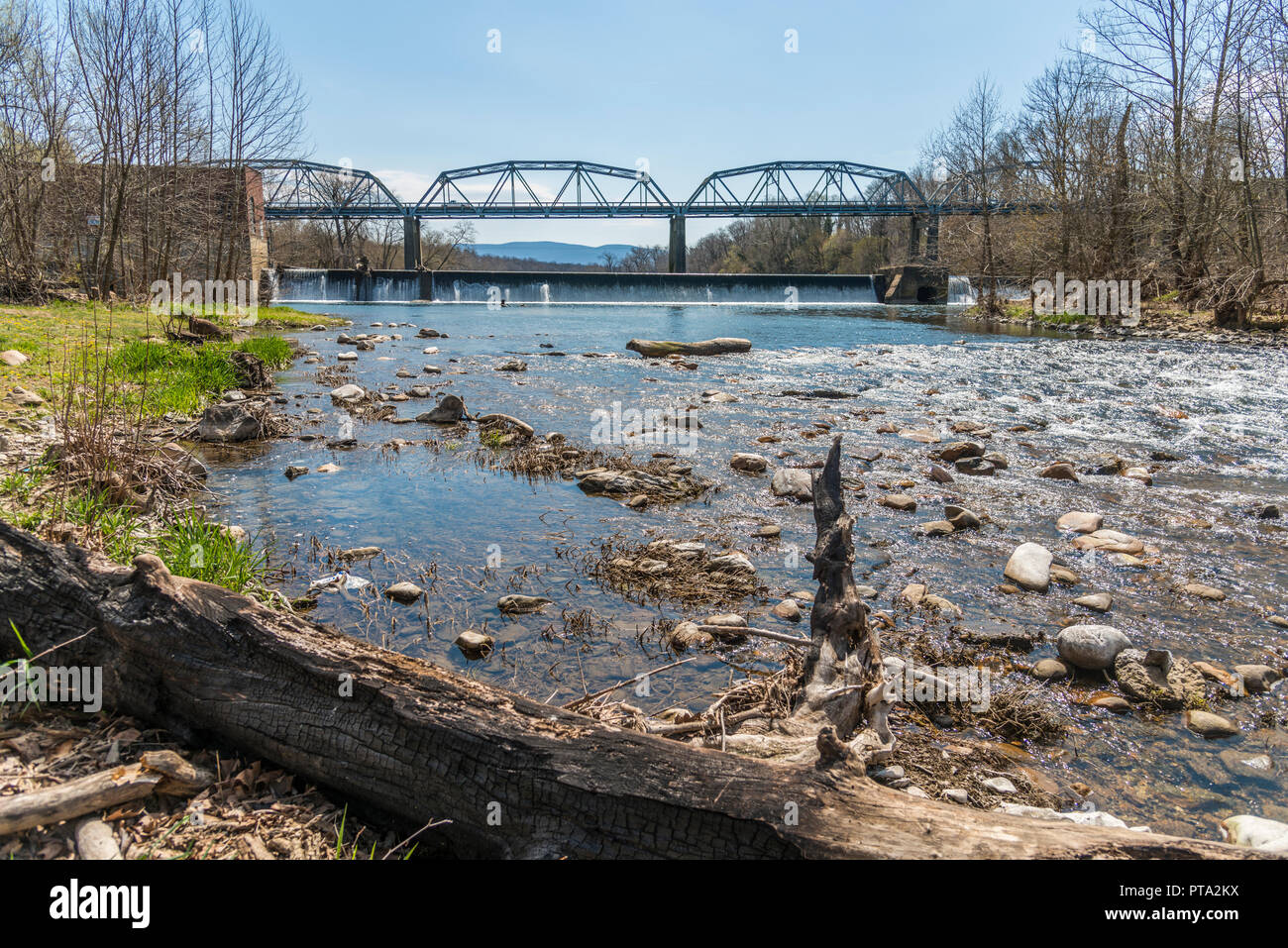Shenandoah river bridge, Virginia Foto Stock