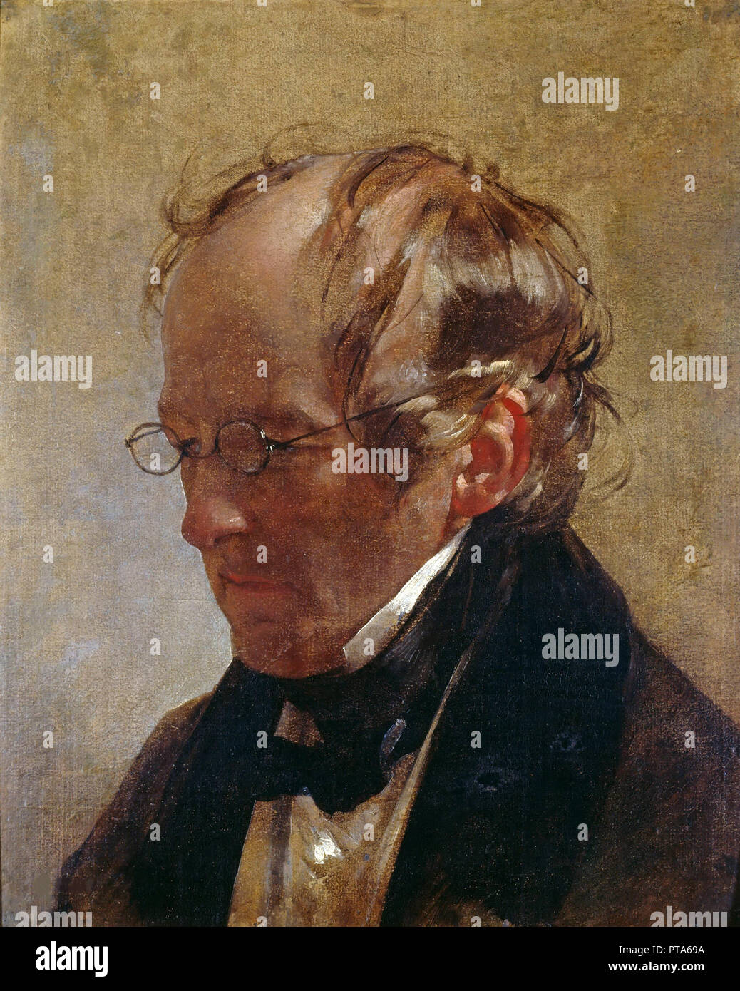 Ritratto di Carl Christian Vogel von Vogelstein (1788-1868), 1837. Creatore: Amerling Friedrich Ritter von (1803-1887). Foto Stock