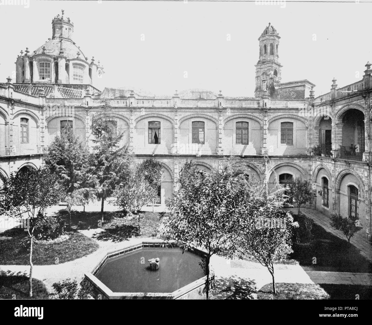 La vecchia San Hipolito Convento, Città del Messico, Messico, c1900. Creatore: sconosciuto. Foto Stock