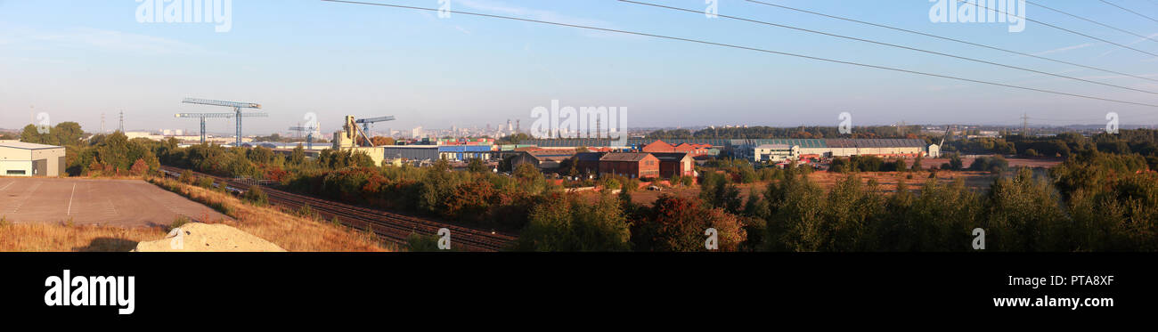 Leeds panorama da Stourton Foto Stock