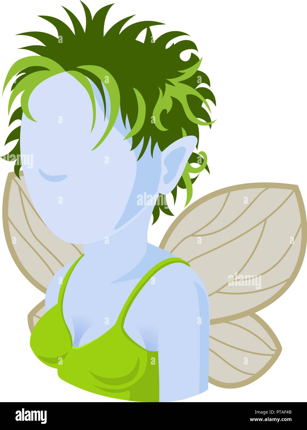 Fairy Avatar icona Persone Illustrazione Vettoriale