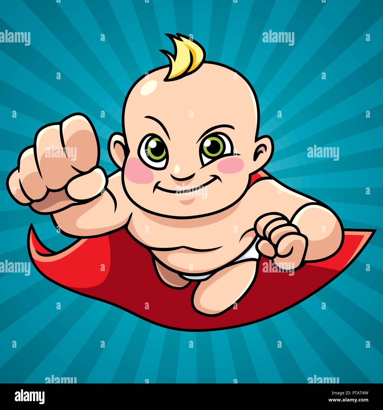 Super Baby sfondo astratto Illustrazione Vettoriale