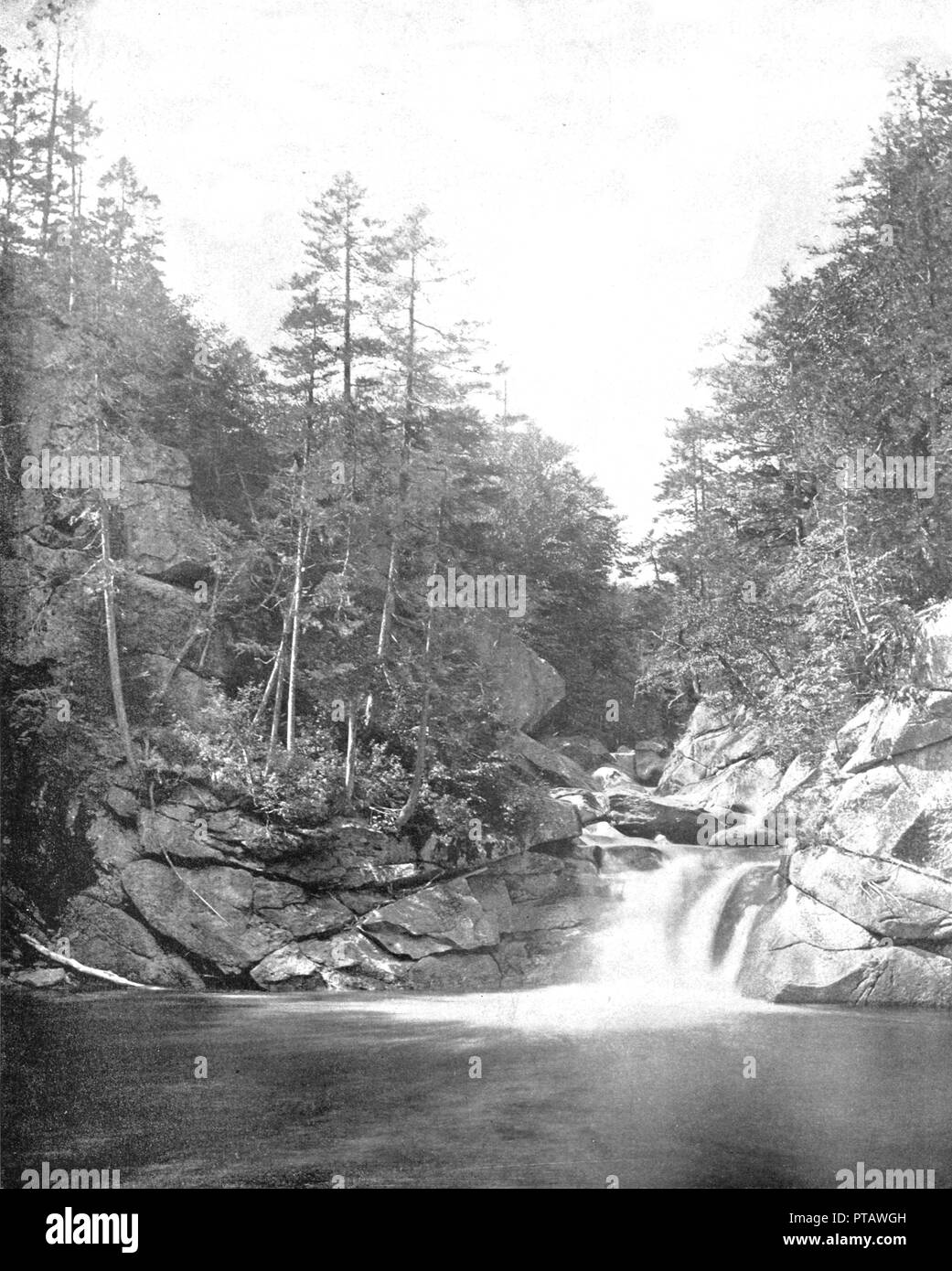 La piscina, Franconia gamma, White Mountains, New Hampshire, Stati Uniti d'America, c1900. Creatore: sconosciuto. Foto Stock