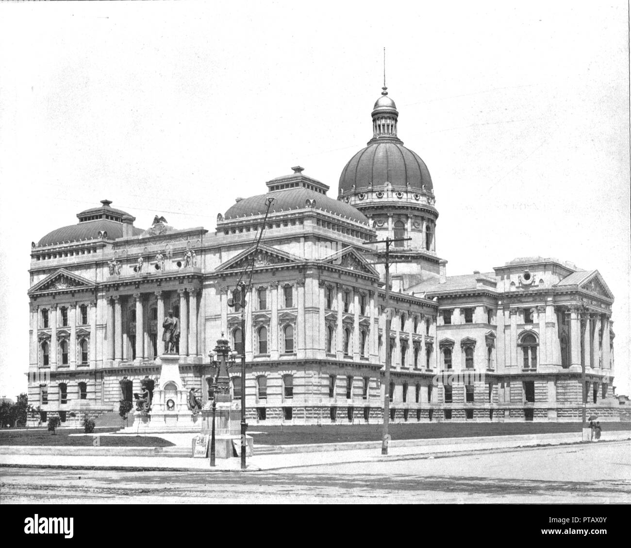 State Capitol, Indianapolis, Indiana, Stati Uniti d'America, c1900. Creatore: sconosciuto. Foto Stock