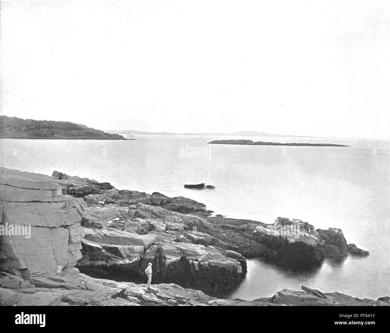 Lungo la costa, Bar Harbor, Maine, Stati Uniti d'America, c1900. Creatore: sconosciuto. Foto Stock