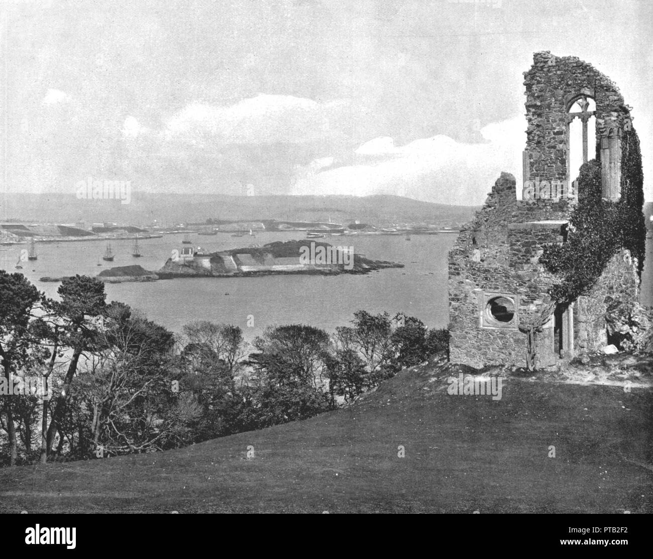 Mount Edgcumbe follia, Plymouth, Cornwall, 1894. Creatore: sconosciuto. Foto Stock