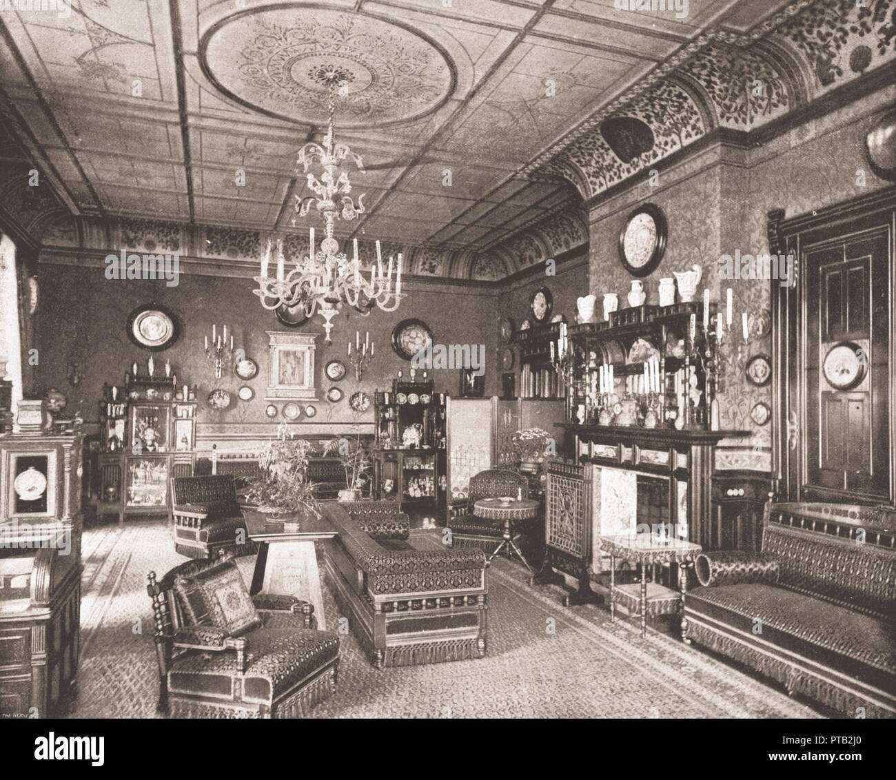 La camera di mattina, Clarence House, Londra, 1894. Creatore: sconosciuto. Foto Stock