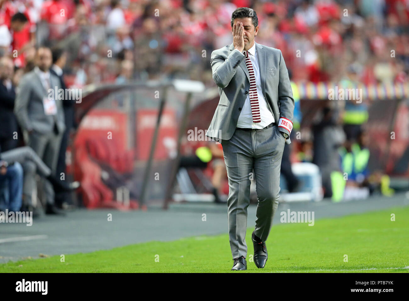 Rui Vitória di SL Benfica visto durante il campionato NN. 2018/19 partita di calcio tra SL Benfica vs FC Porto. (Punteggio finale: SL Benfica 1-0 FC Porto) Foto Stock