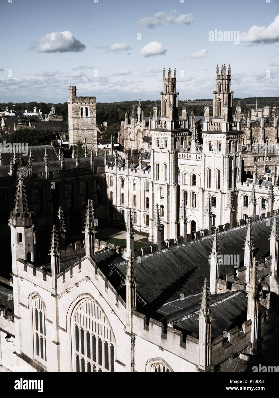 All Souls College, mondi più difficile esame di ammissione università di Oxford, Oxford, Oxfordshire, England, Regno Unito, GB. Foto Stock
