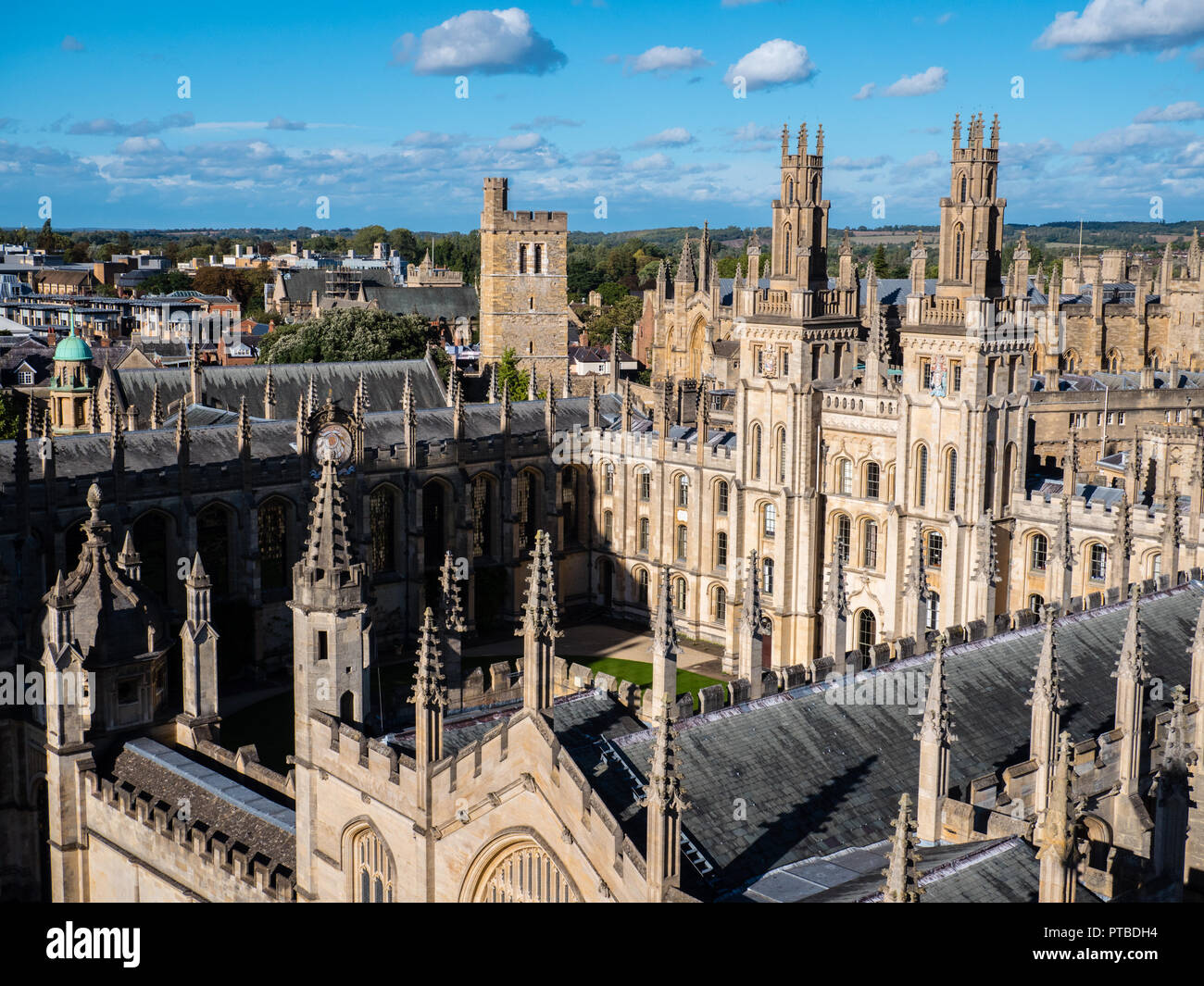 All Souls College, mondi più difficile esame di ammissione università di Oxford, Oxford, Oxfordshire, England, Regno Unito, GB. Foto Stock