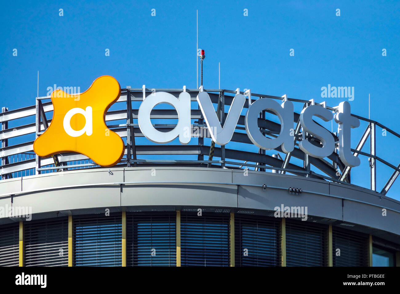 Avast logo, Repubblica Ceca Foto Stock