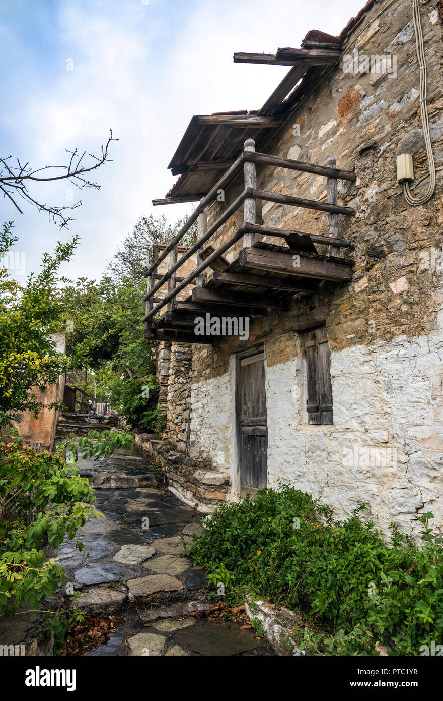 Patitiri Vecchio Borgo, Alonissos, Sporadi settentrionali della Grecia. Foto Stock