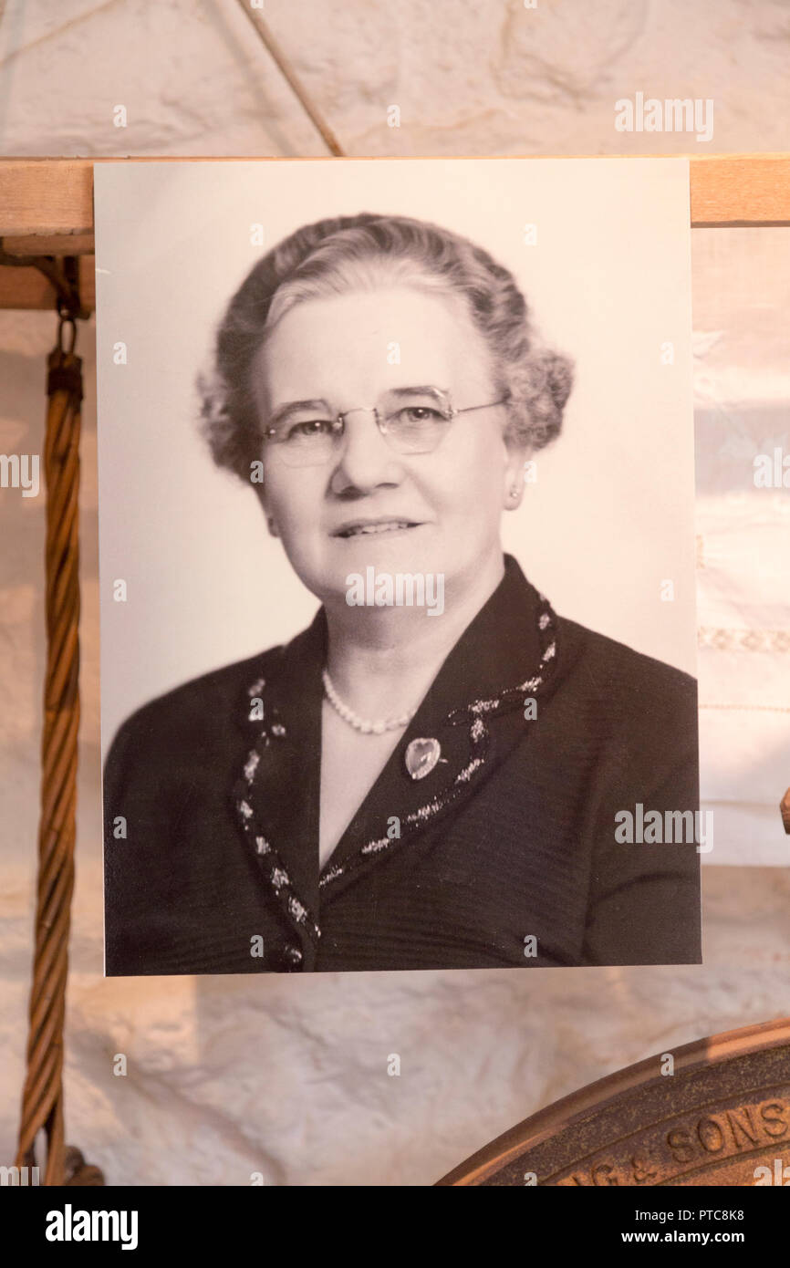 Fotografia di Firenze Hancock ( 1893-1974) attivista per i diritti dei lavoratori, con il permesso del museo Chippenham, Wiltshire, Inghilterra, Regno Unito Foto Stock