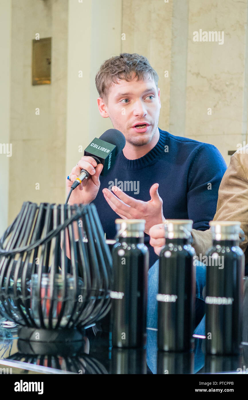 2018 Toronto Film Festival 'Casa di Aurora ospita un'intervista con gli attori da 'fuorilegge King' dotate di: Billy Howle dove: Toronto, Canada quando: 07 set 2018 Credit: Lu Chau/WENN.com Foto Stock