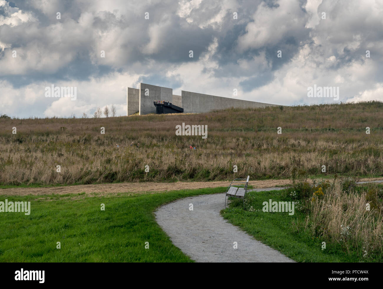 Settembre 11, 2001 Il sito commemorativo per il volo 93 Shanksville in Pennsylvania Foto Stock