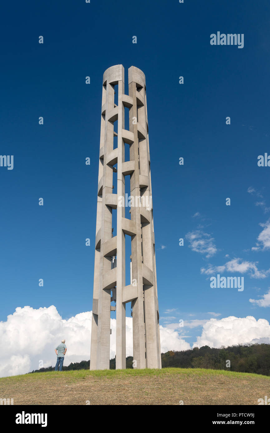 Settembre 11, 2001 Il sito commemorativo per il volo 93 Shanksville in Pennsylvania Foto Stock