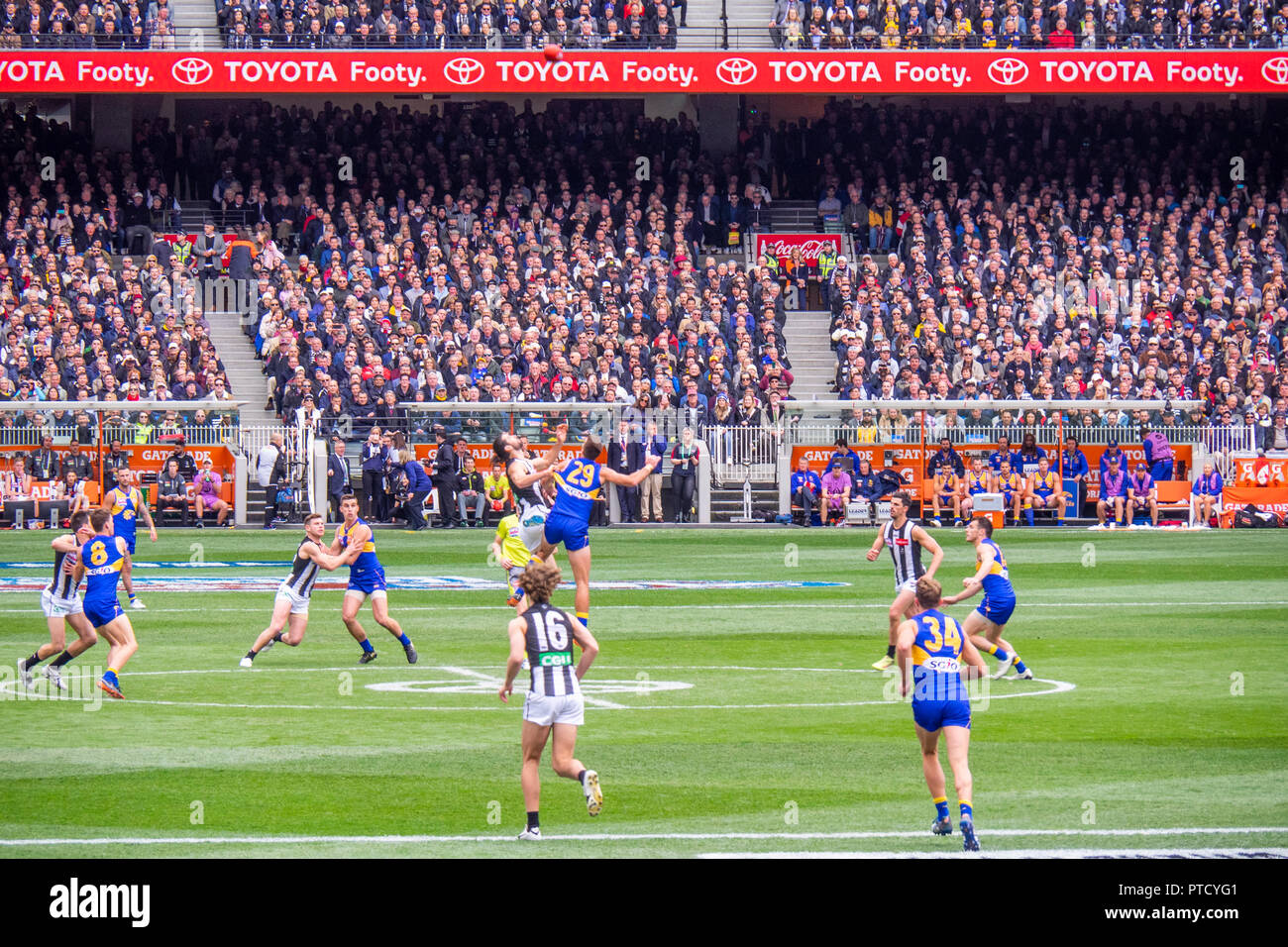 2018 AFL Grand Final di MCG Melbourne Victoria Australia. Foto Stock