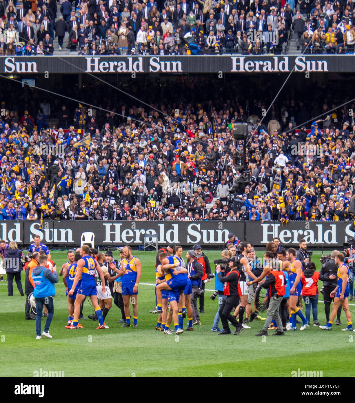 2018 AFL Grand Final di MCG Melbourne Victoria Australia. Foto Stock