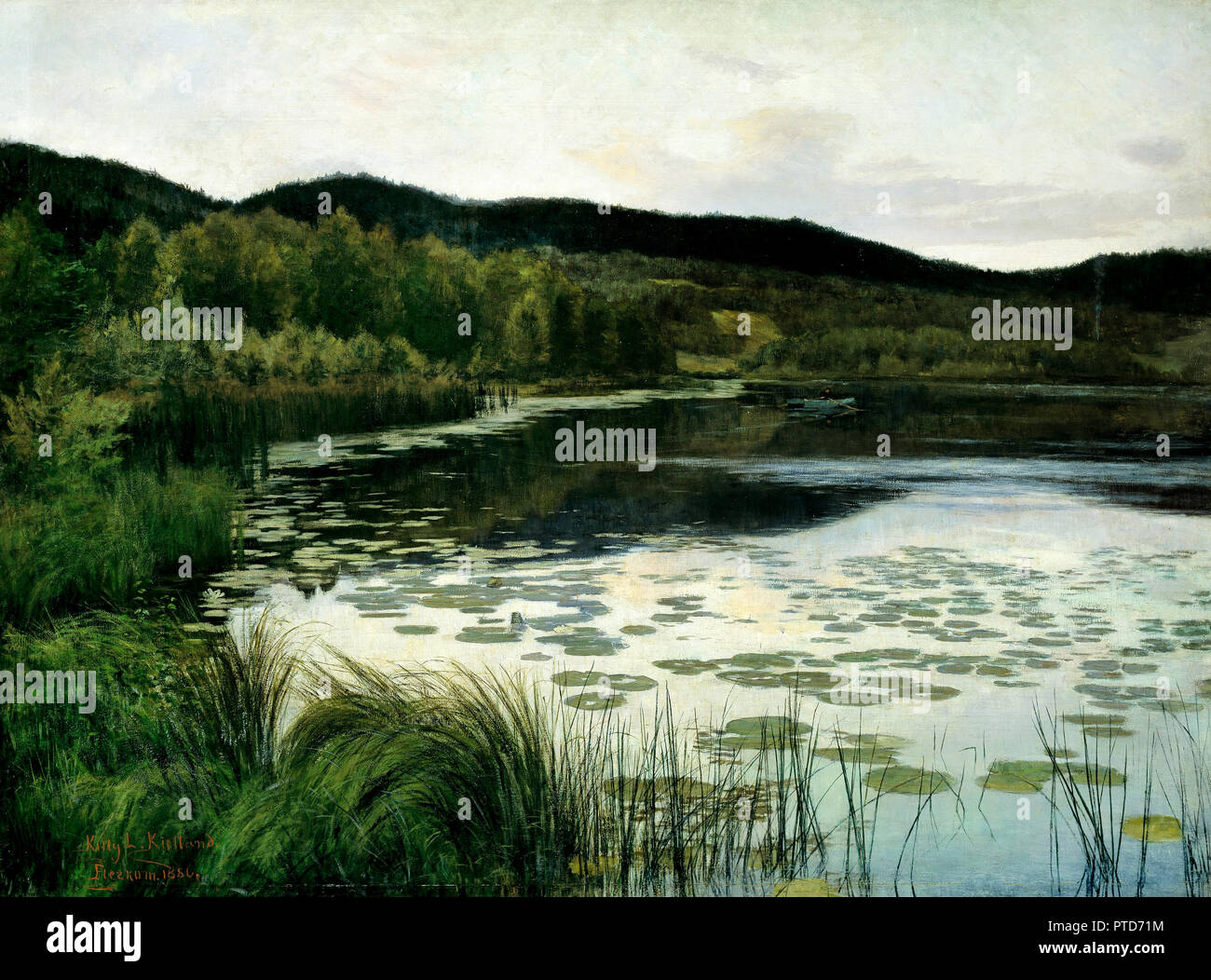 Kitty Lange Kielland, notte estiva 1886, olio su tela, Galleria Nazionale di Norvegia, Oslo, Norvegia. Foto Stock