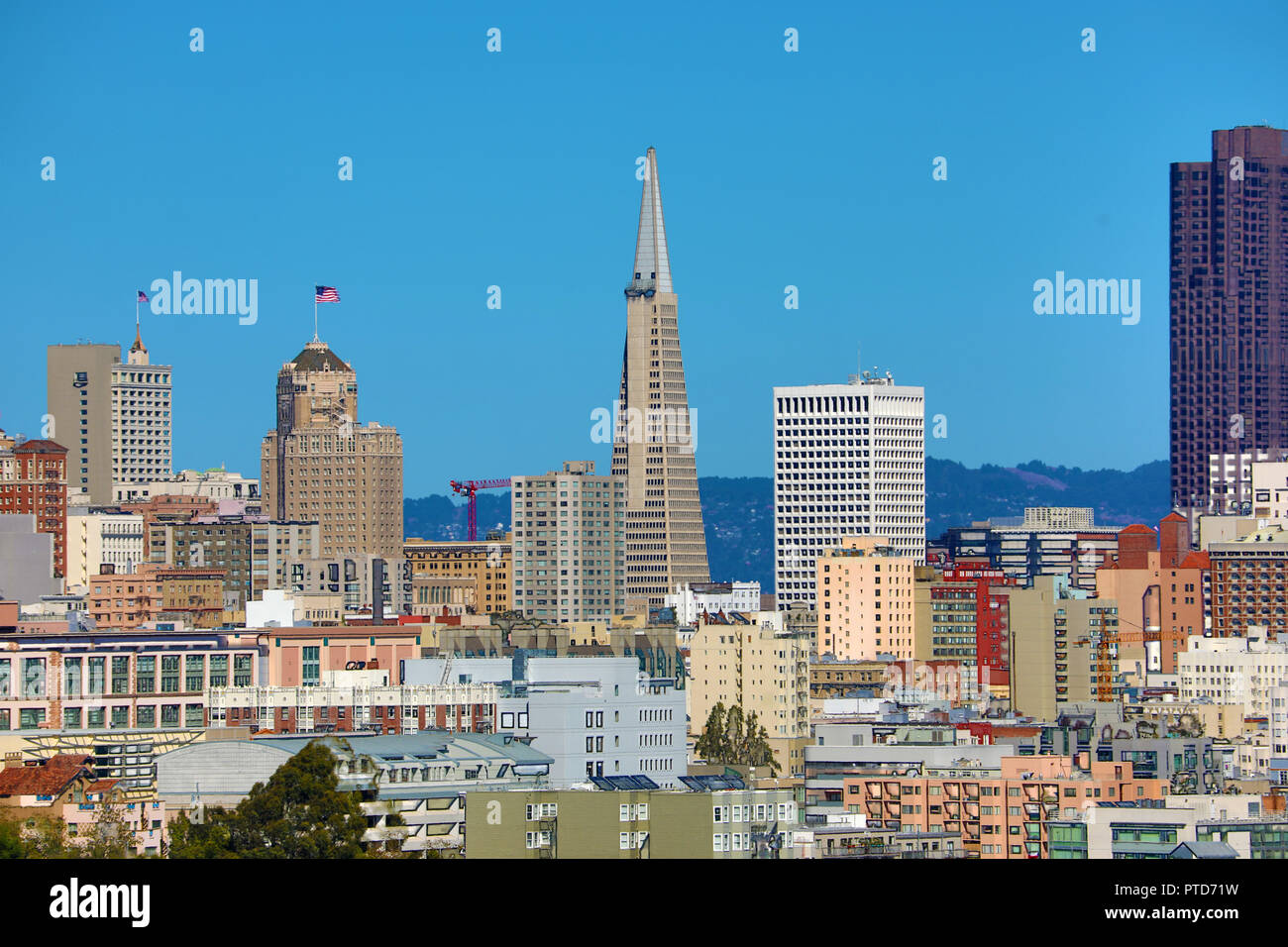 La città di San Francisco skyline, CALIFORNIA, STATI UNITI D'AMERICA Foto Stock