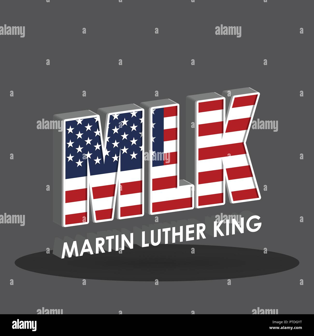Felice di Martin Luther King giorno vettore di design Illustrazione Vettoriale